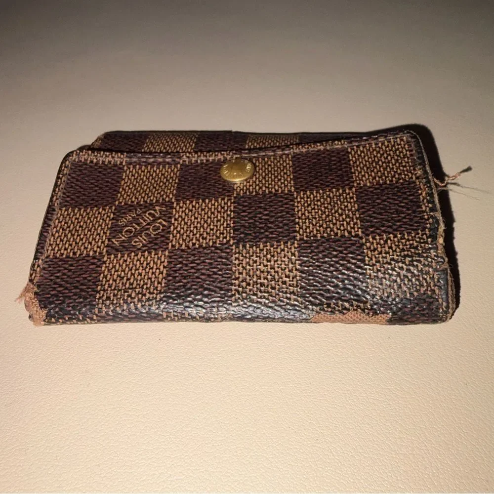 Louis Vuitton Damier Ebene 6 Key Holder Wallet - Brown and Dark Brown
